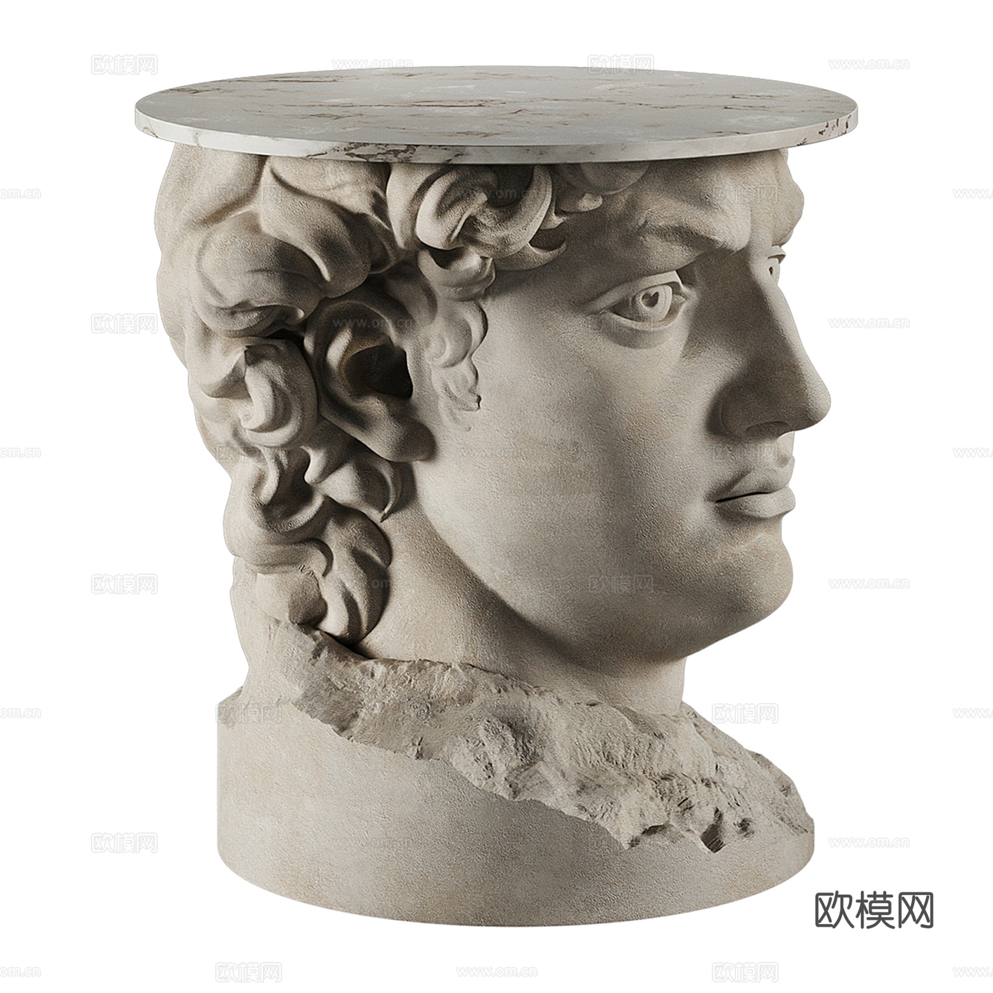 欧式大卫雕塑su模型