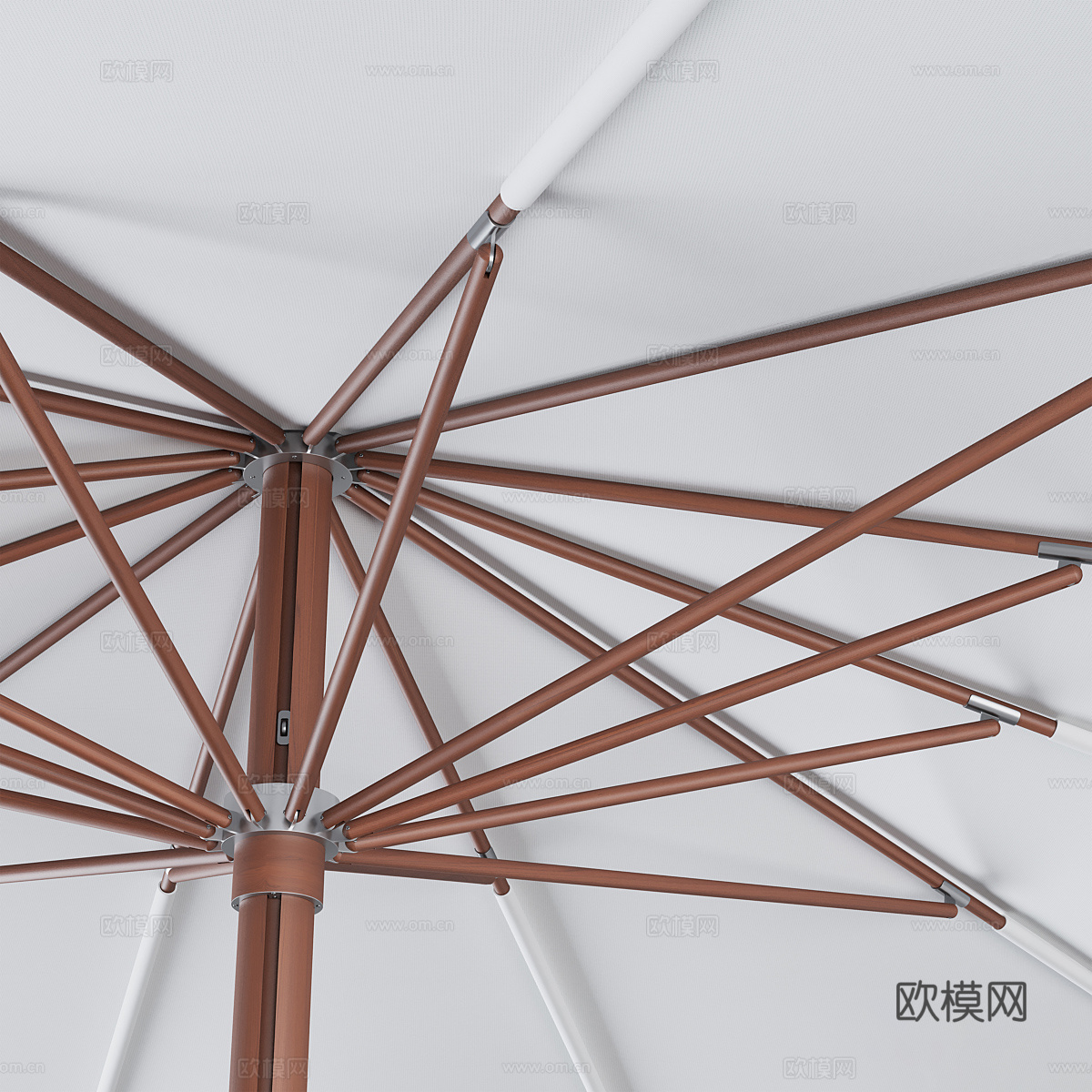 现代遮阳伞 花园伞3d模型下载（渲染图4）