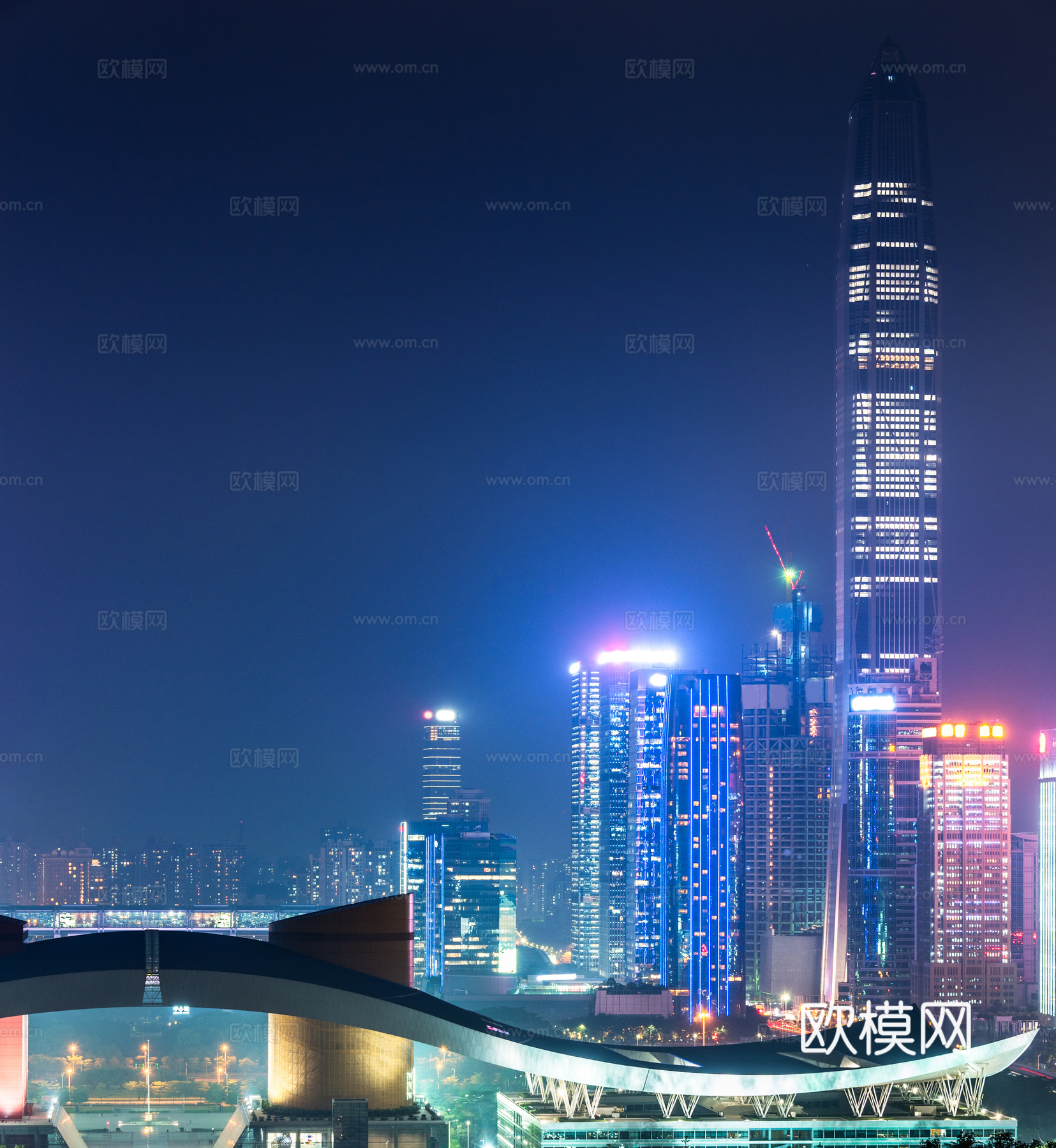 都市风情 城市建筑夜景 外景