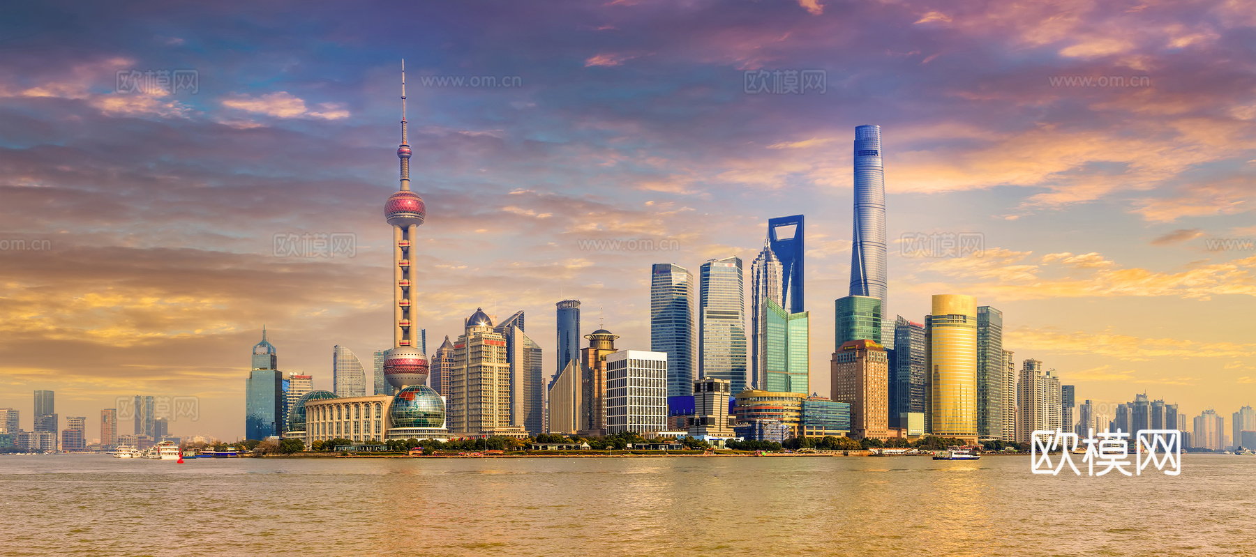 都市风情  海边城市建筑风景 外景下载