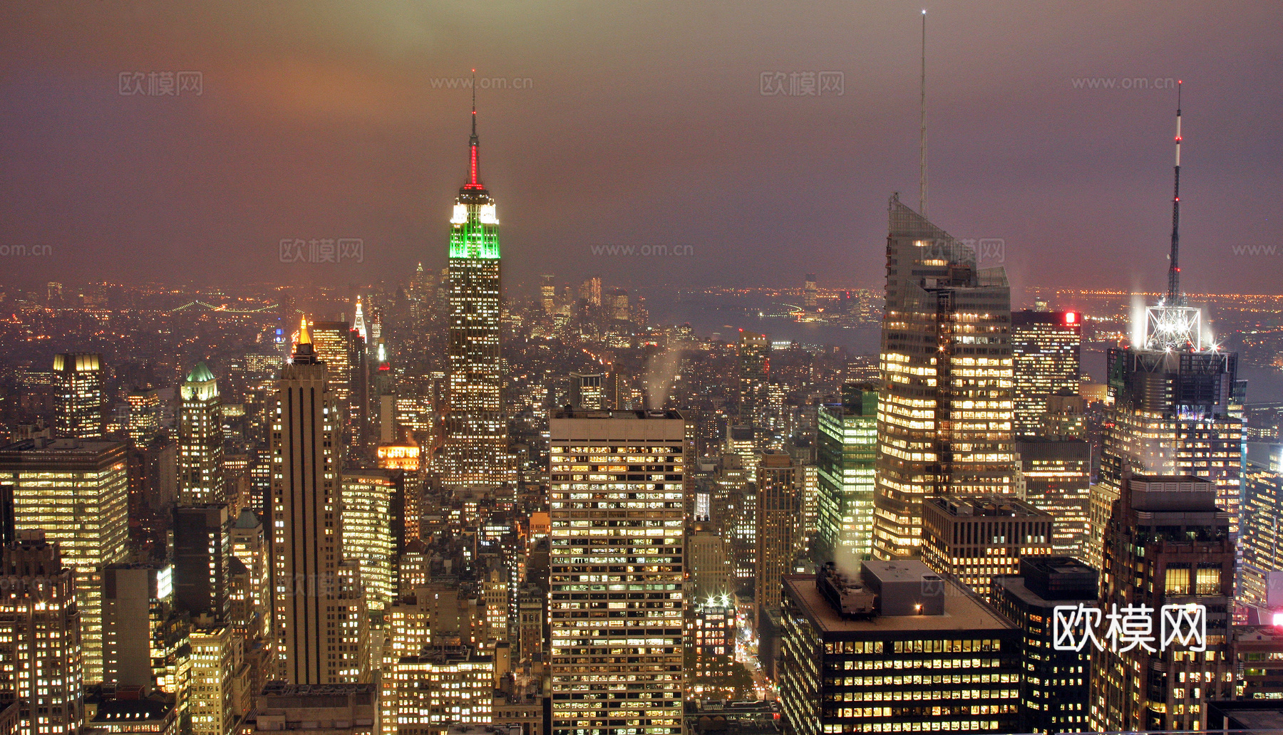 城市夜景 建筑风景 夜景 外景、