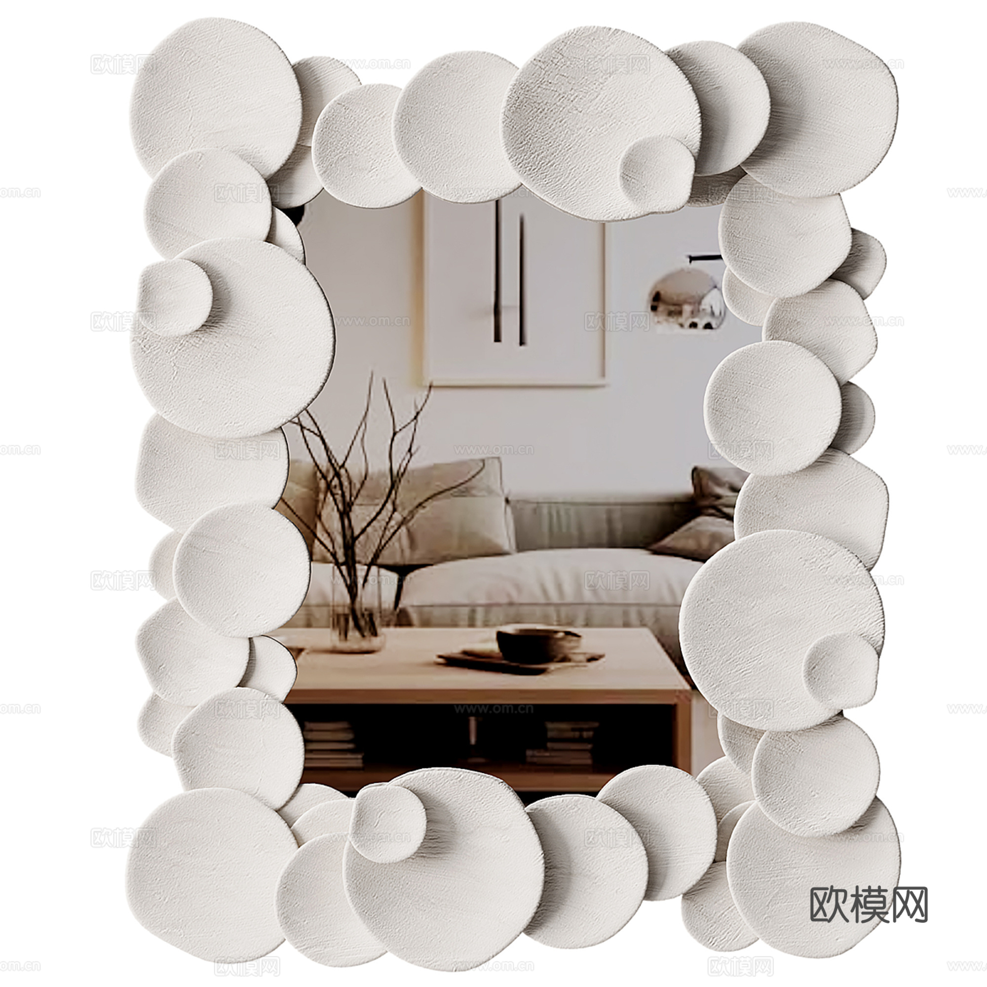 现代镜子su模型