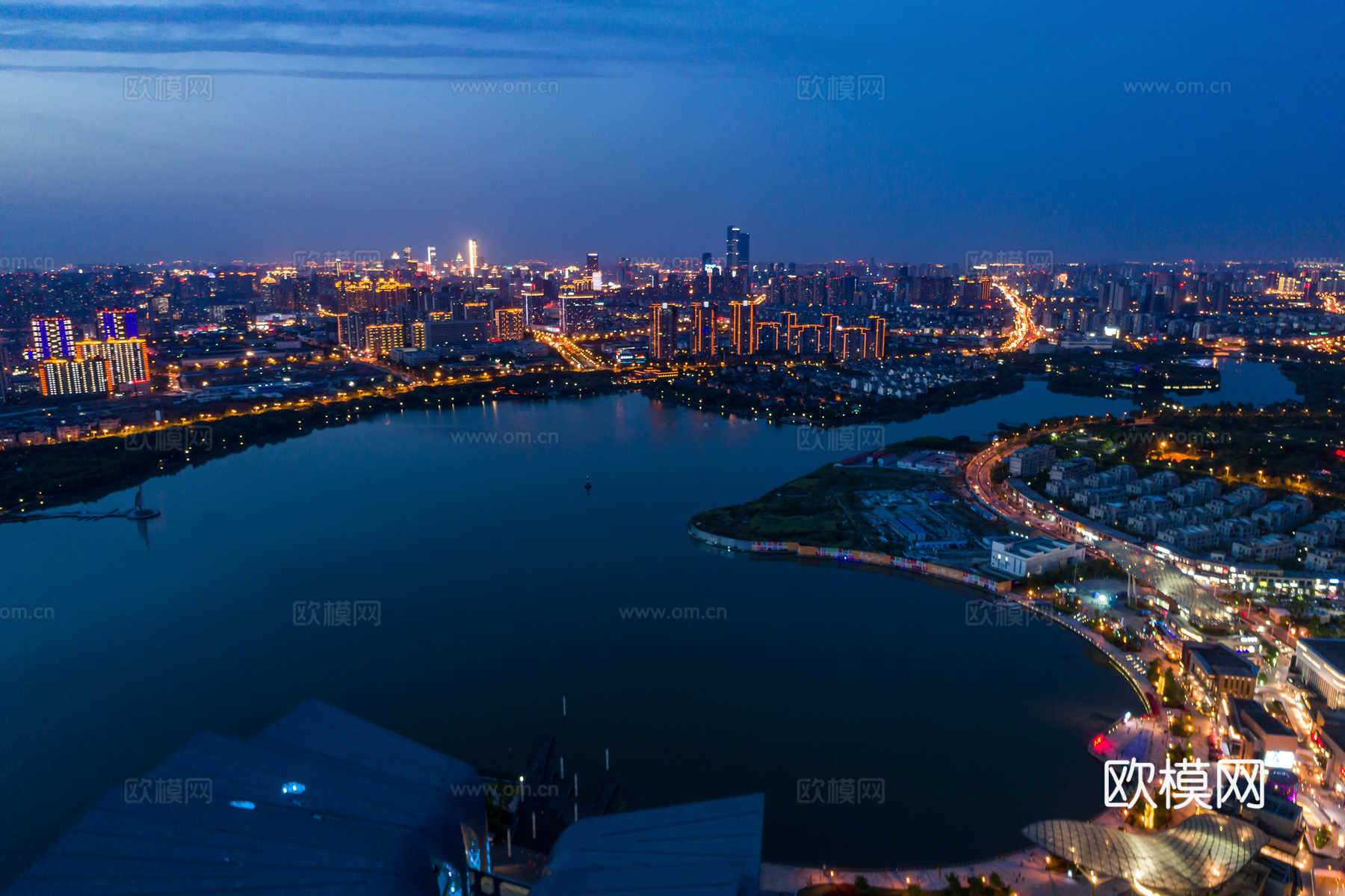 城市夜景 建筑风景 夜景 外景、