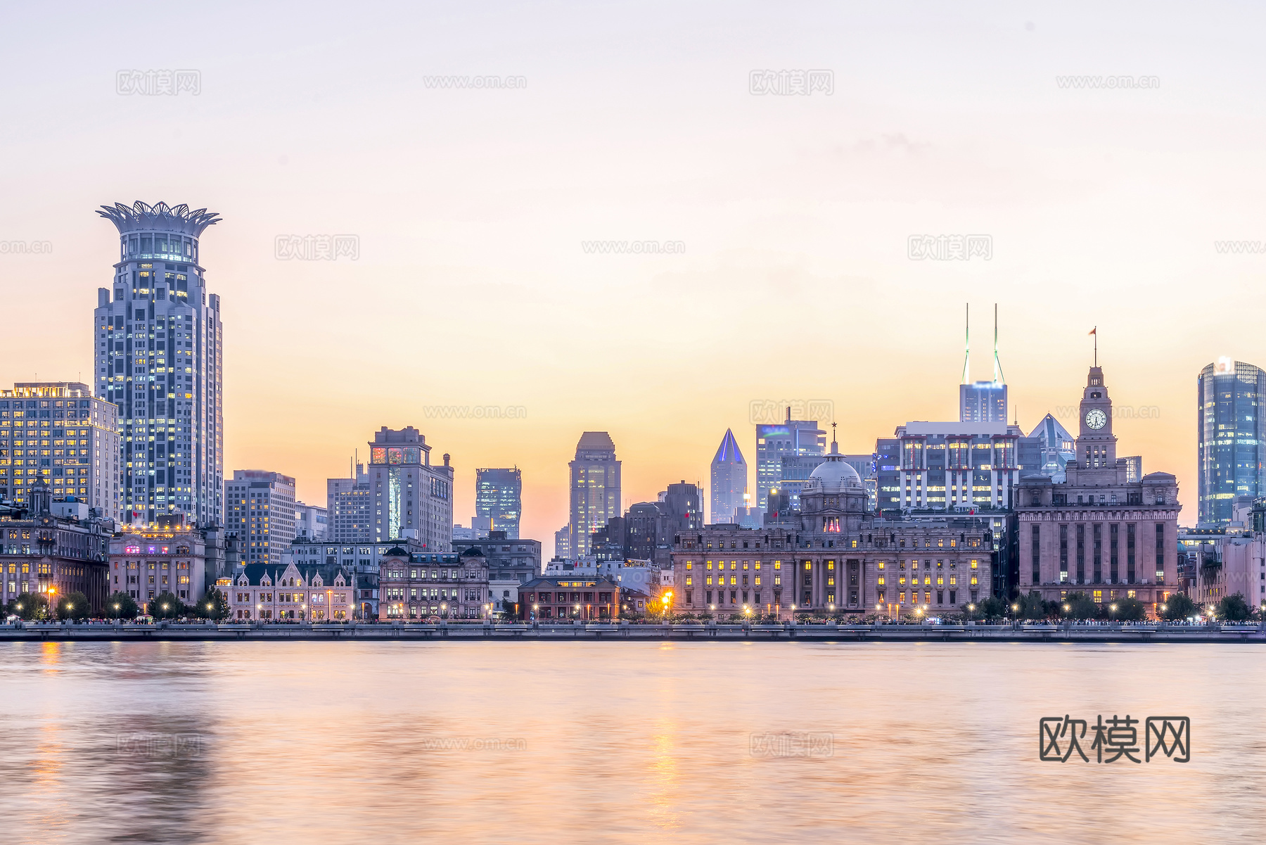 城市夜景 建筑风景 夜景 外景、