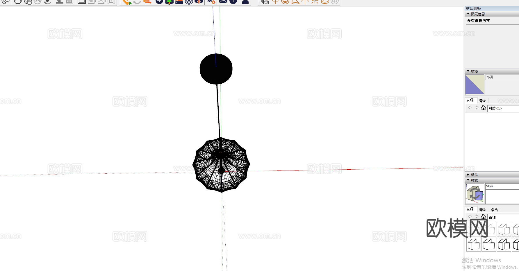 新中式吊灯 中古风吊灯 轻法式吊灯 餐厅吊灯  卧室吊灯su模型