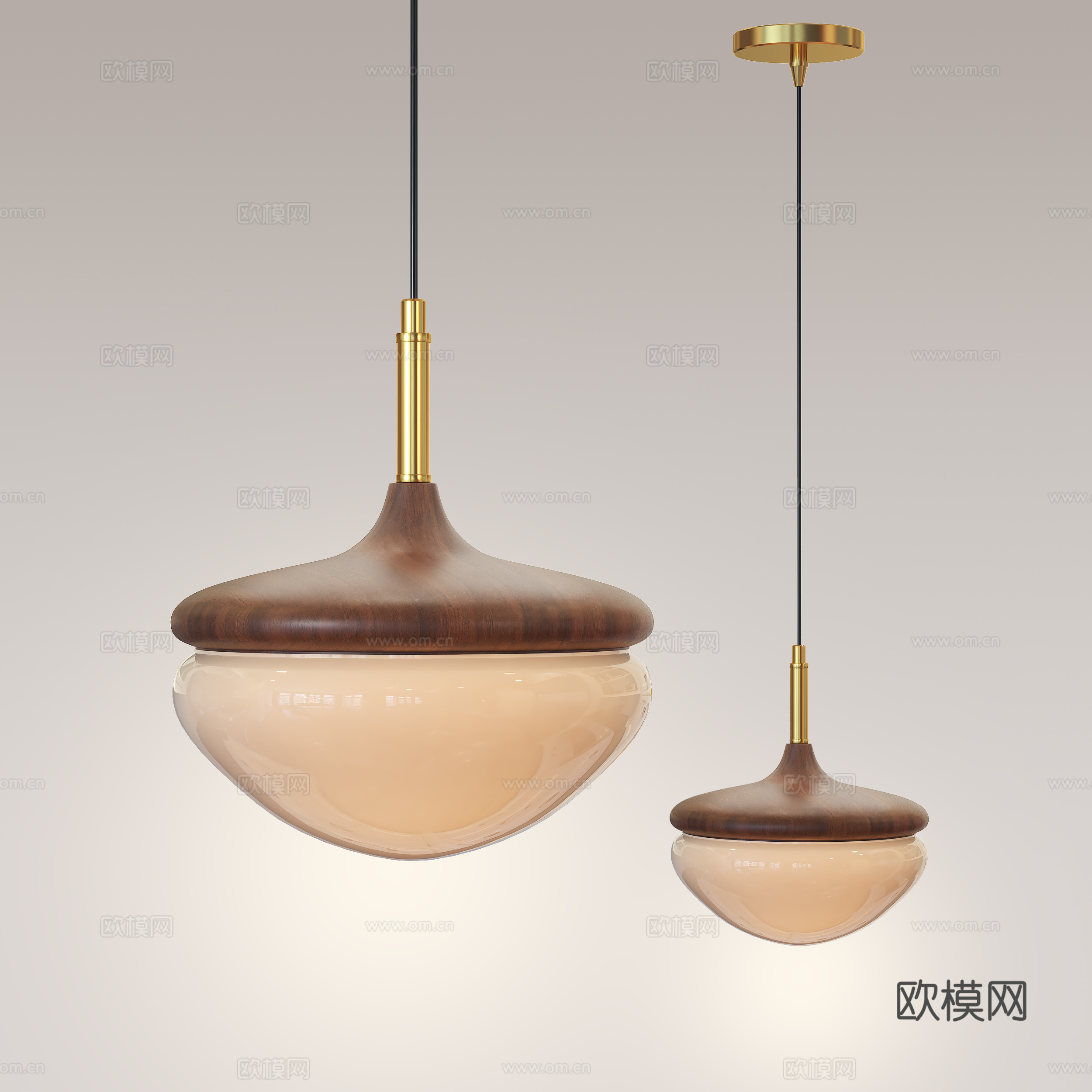 中古风吊灯 侘寂风吊灯 轻法式吊灯 餐厅吊灯 卧室吊灯3d模型下载（渲染图1）