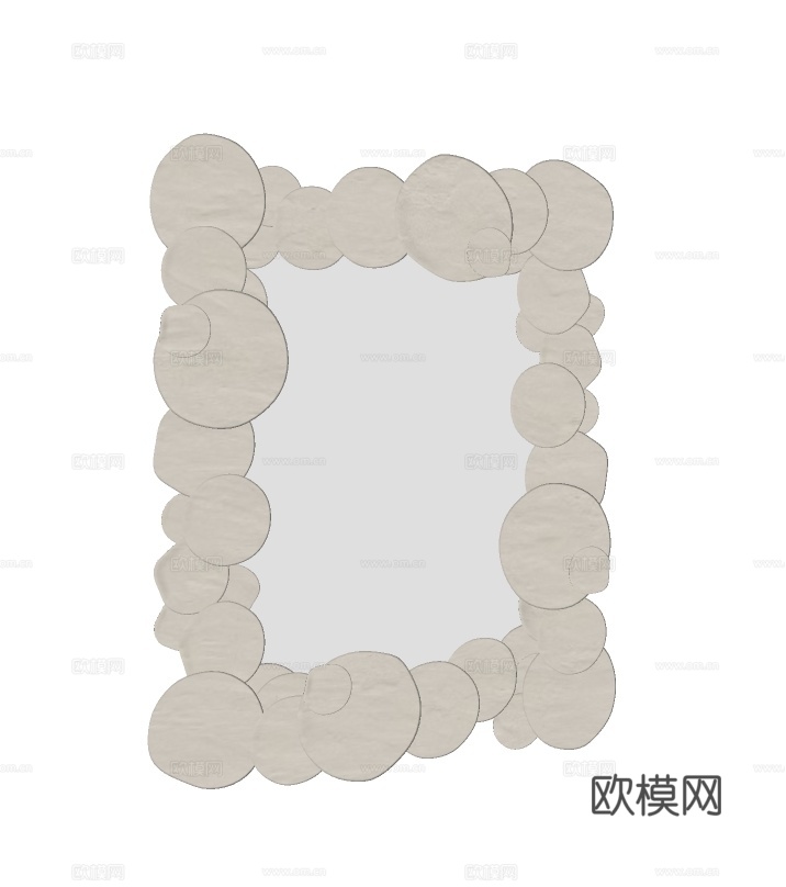 现代镜子su模型
