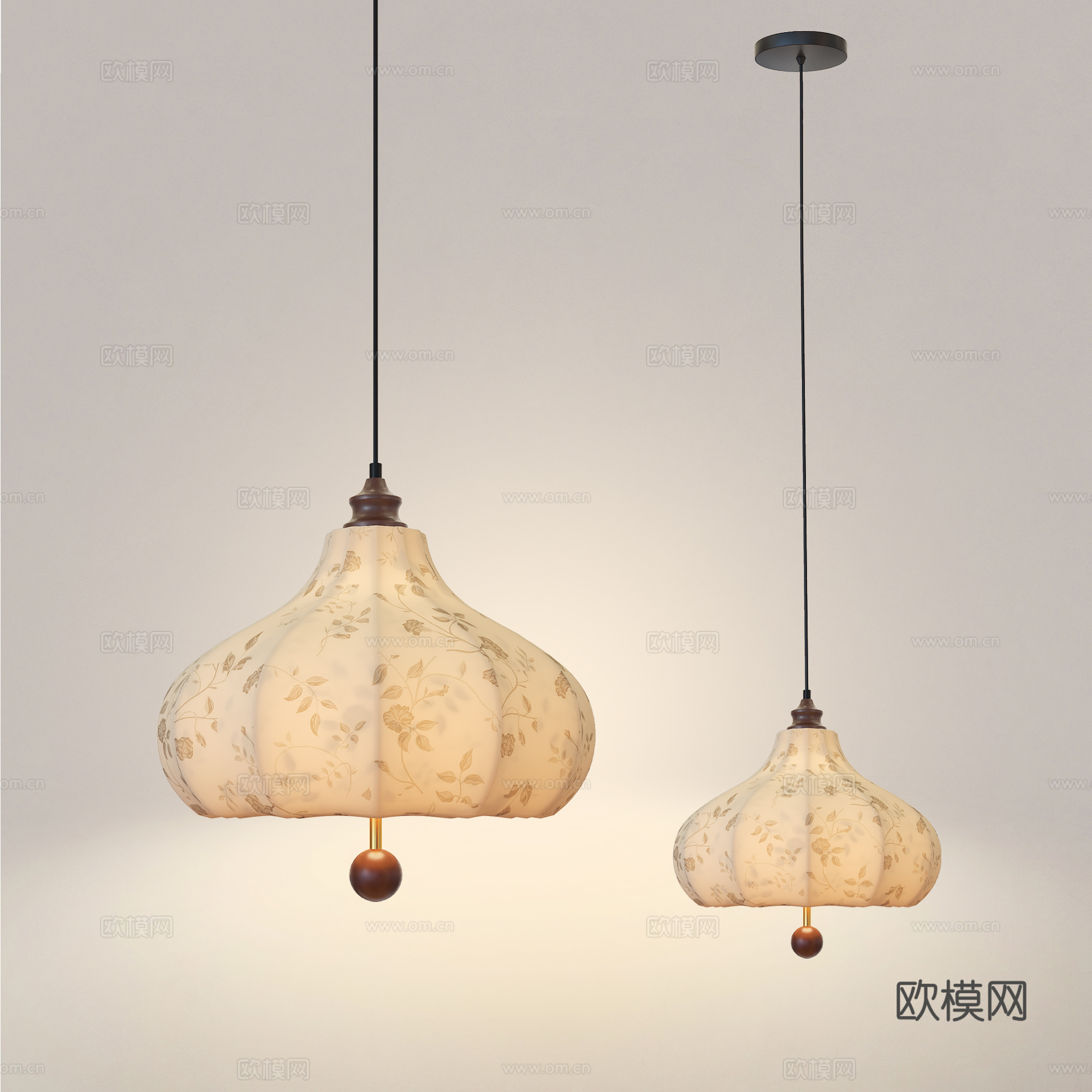 新中式吊灯 中古风吊灯 轻法式吊灯 餐厅吊灯  卧室吊灯su模型