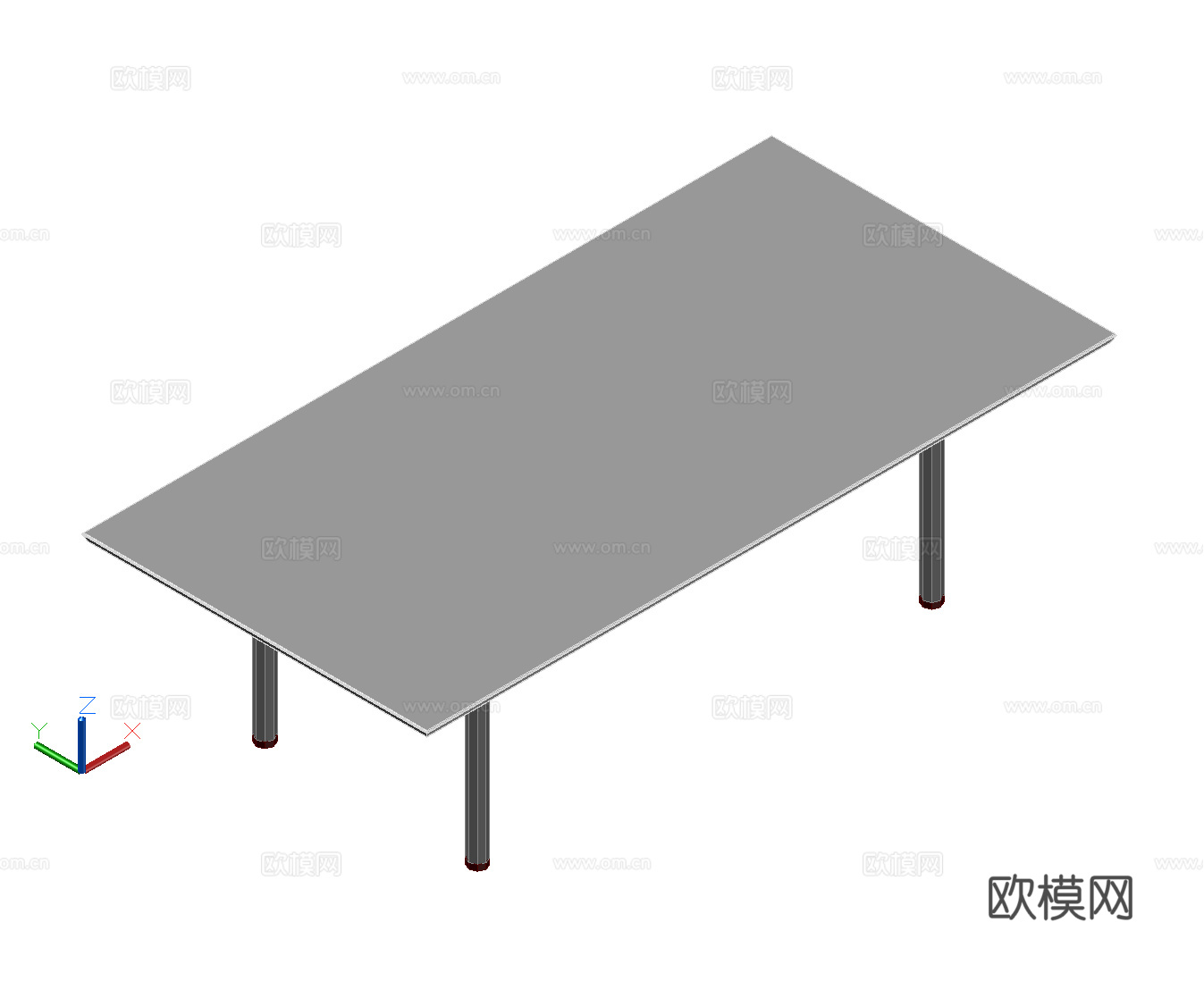 餐桌 会议桌 长桌子cad施工图