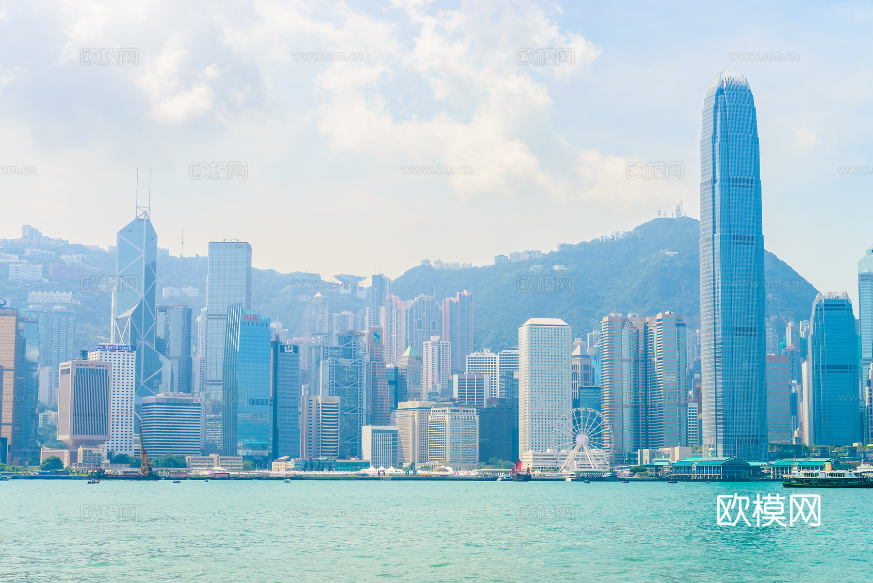 都市风情 海边城市风景 外景