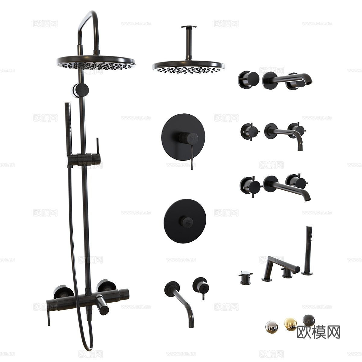龙头套装13d模型