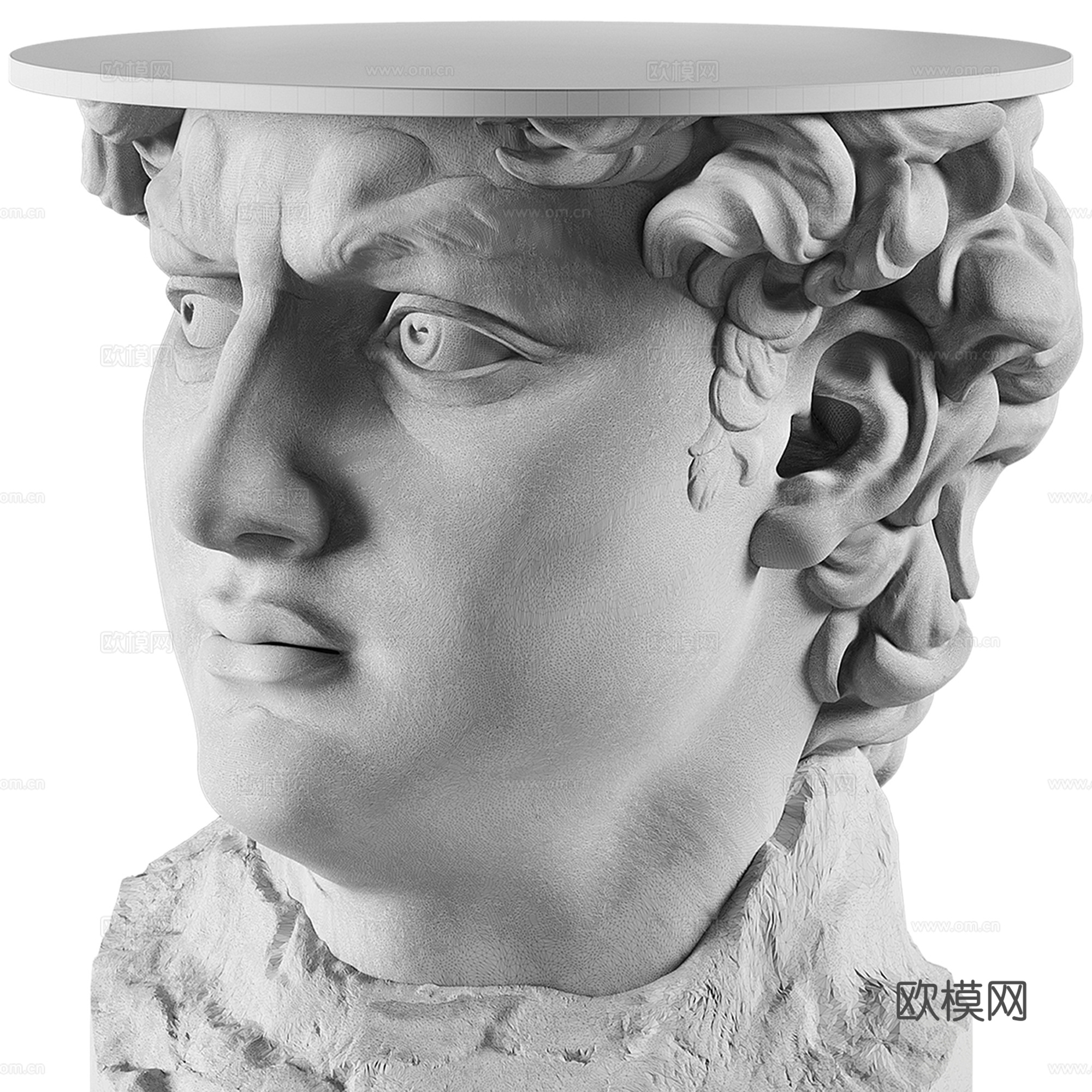 欧式大卫雕塑su模型