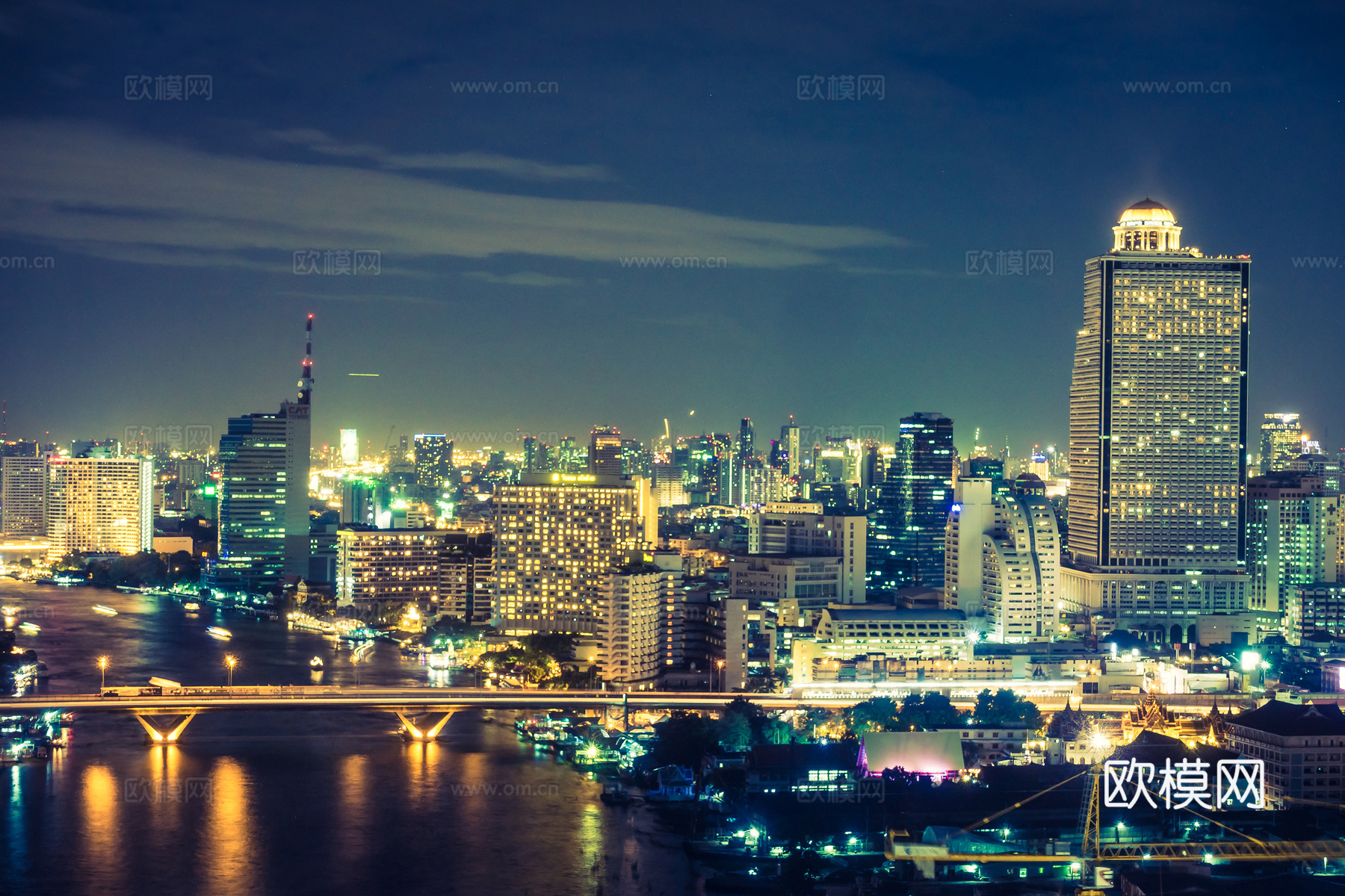 城市夜景 建筑风景 夜景 外景、