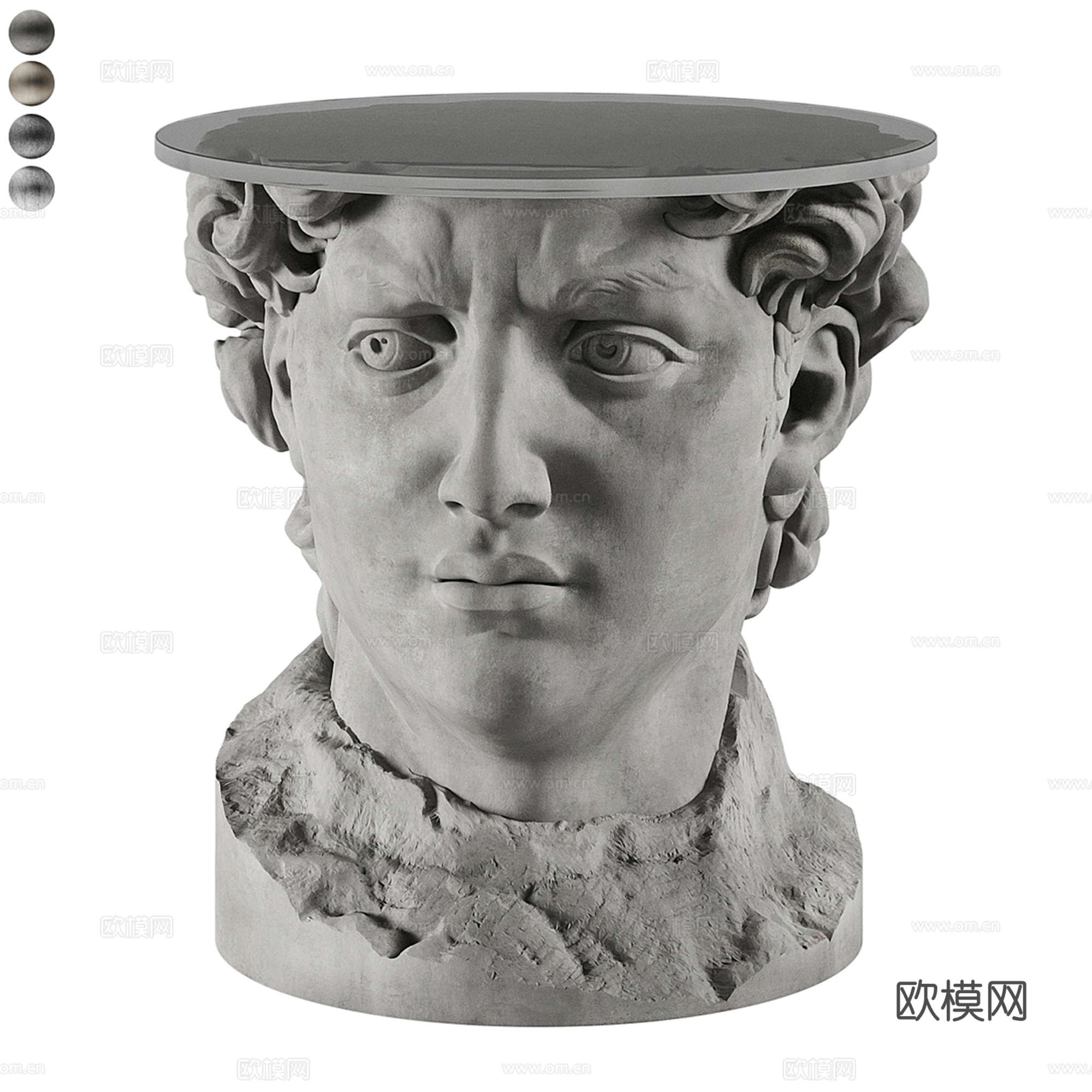 欧式大卫雕塑su模型