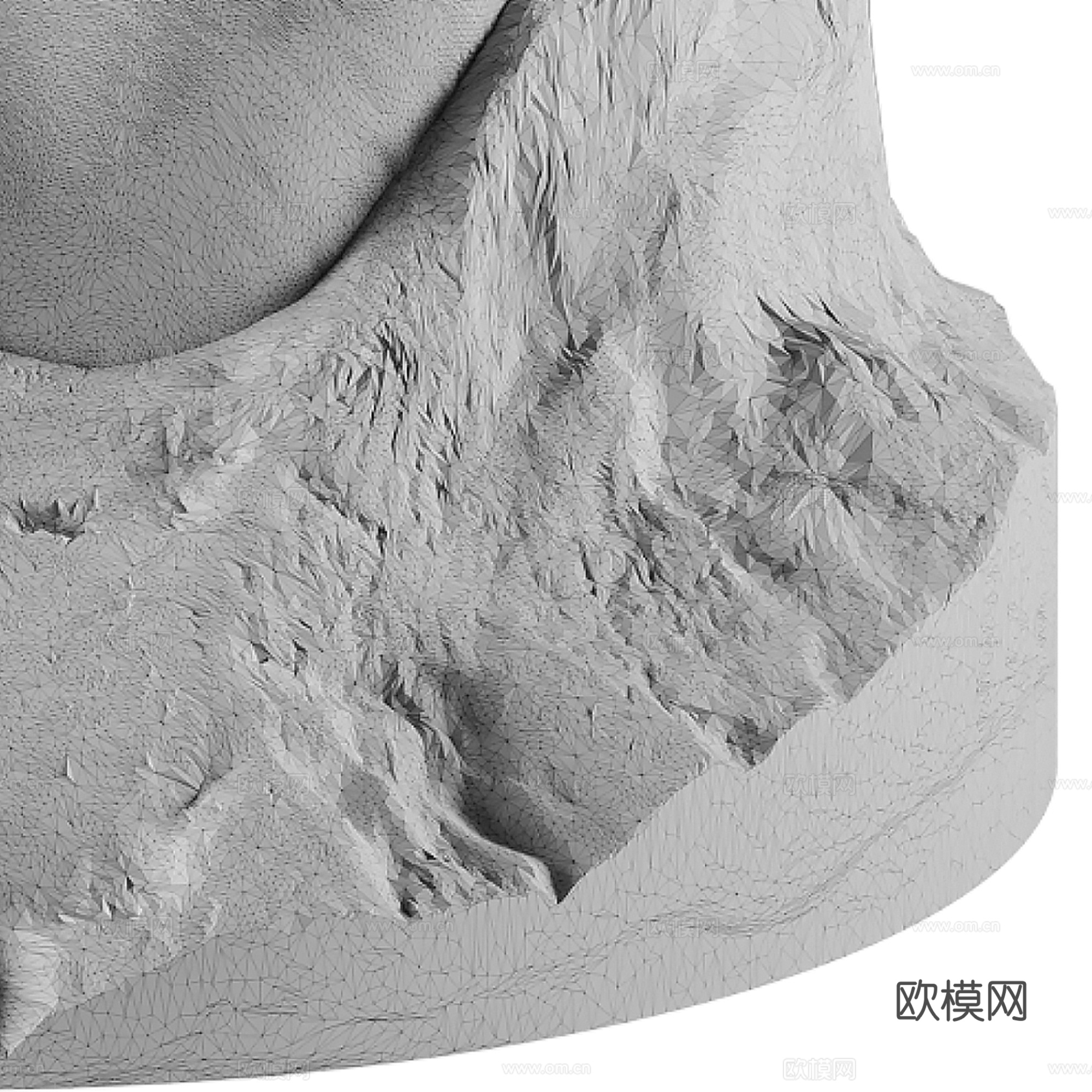 欧式大卫雕塑su模型