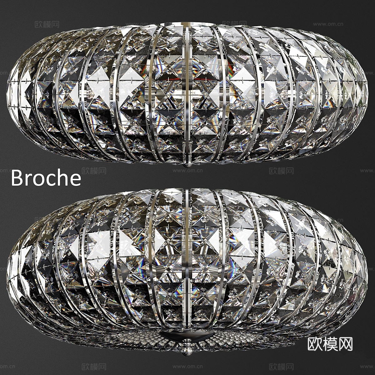 枝形吊灯 Broche3d模型下载