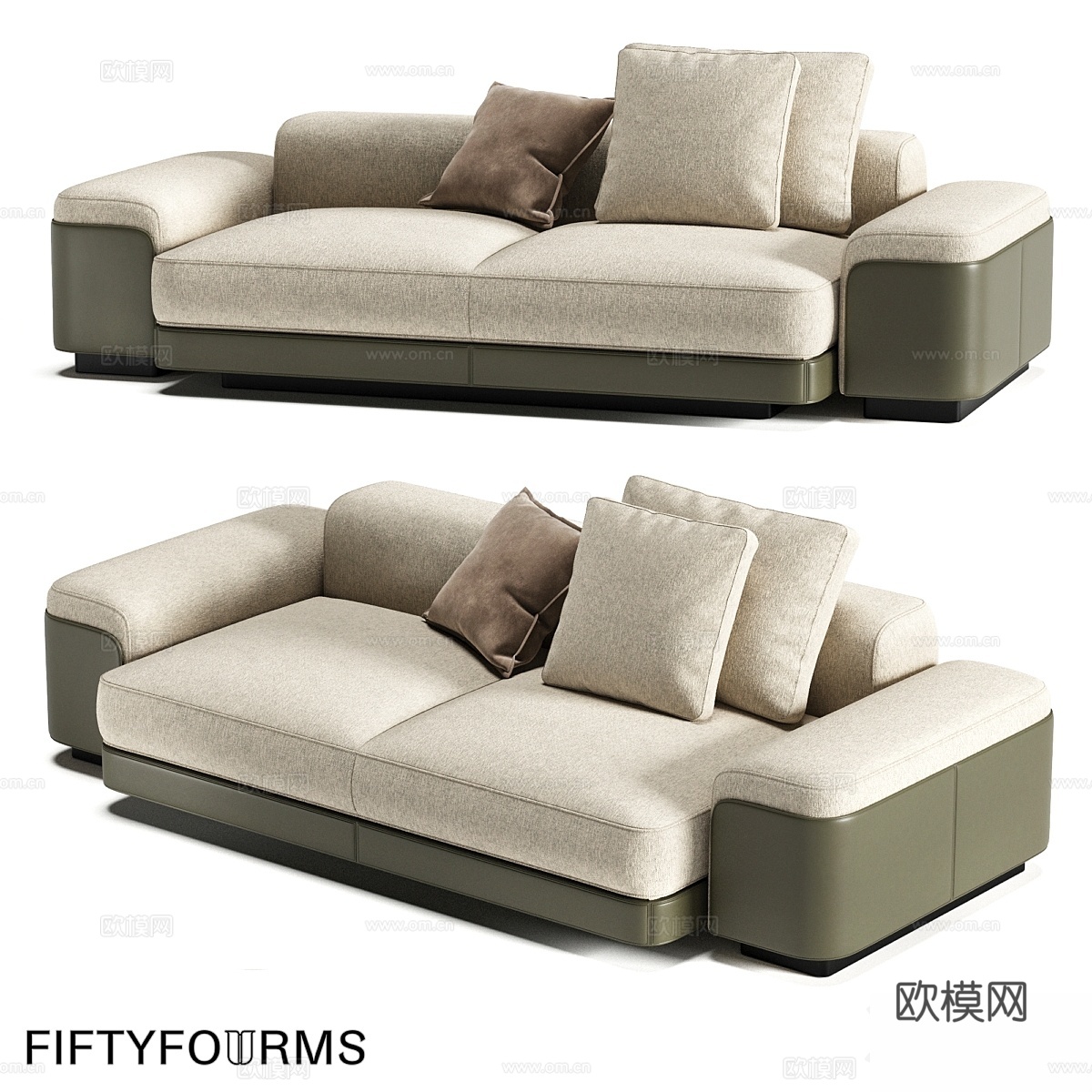 FIFTYFOURMS Lares 10 模块化沙发3d模型下载