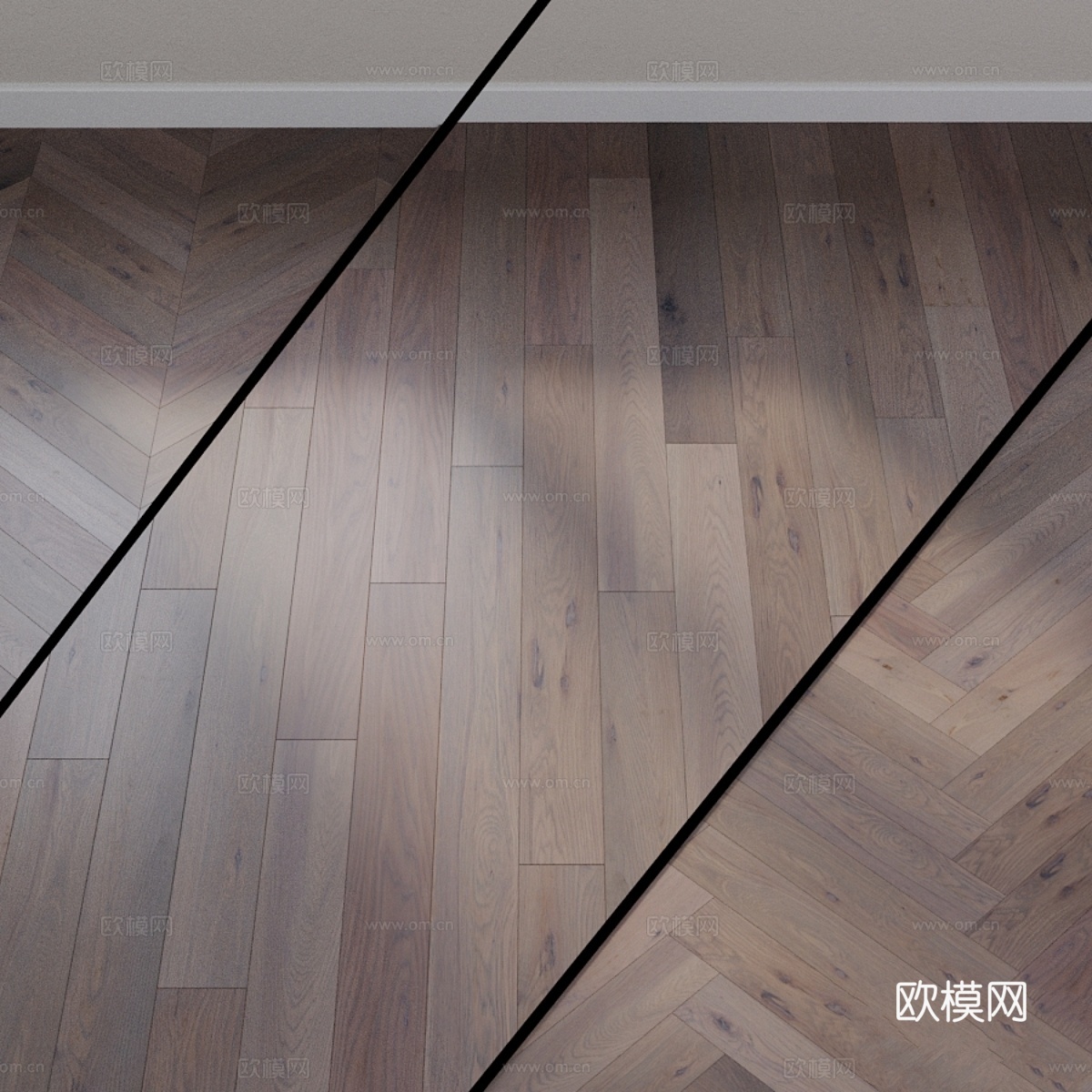 DEKER峡湾橡木实木板3d模型下载