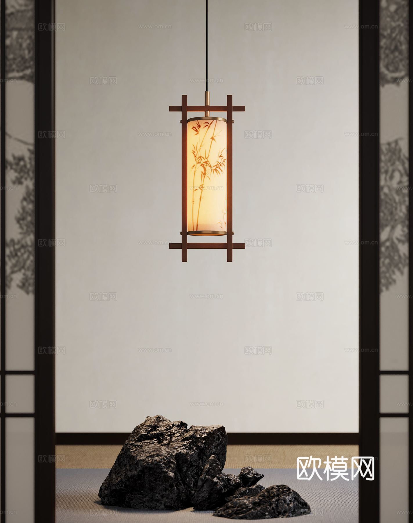 宋式吊灯 吊灯 装饰吊灯  小吊灯  艺术吊灯su模型