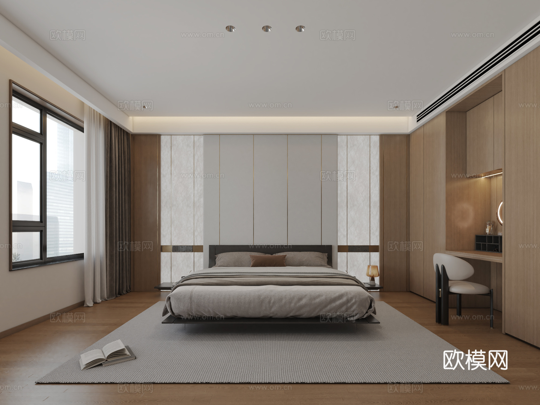 现代卧室3d模型