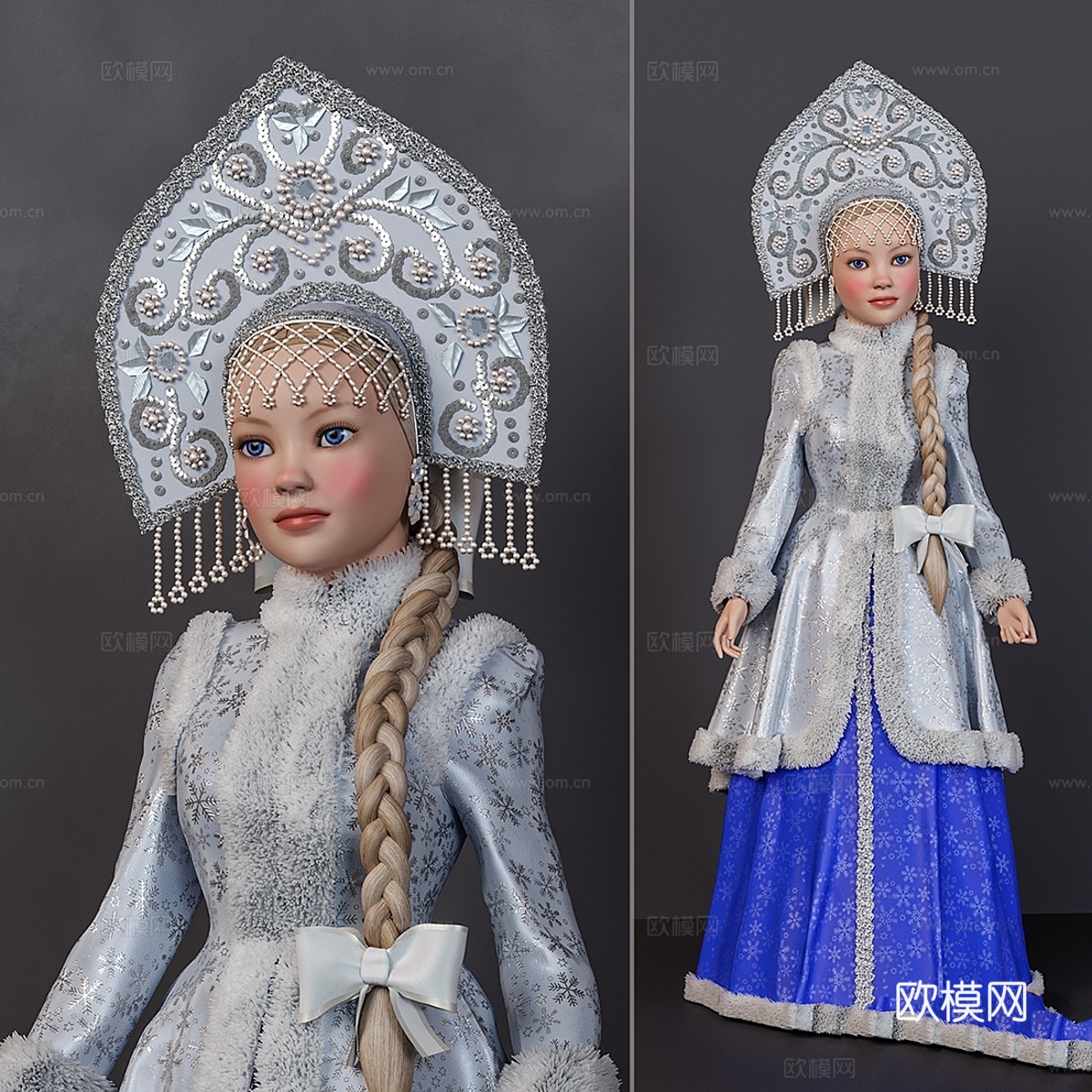 雪姑娘3d模型下载