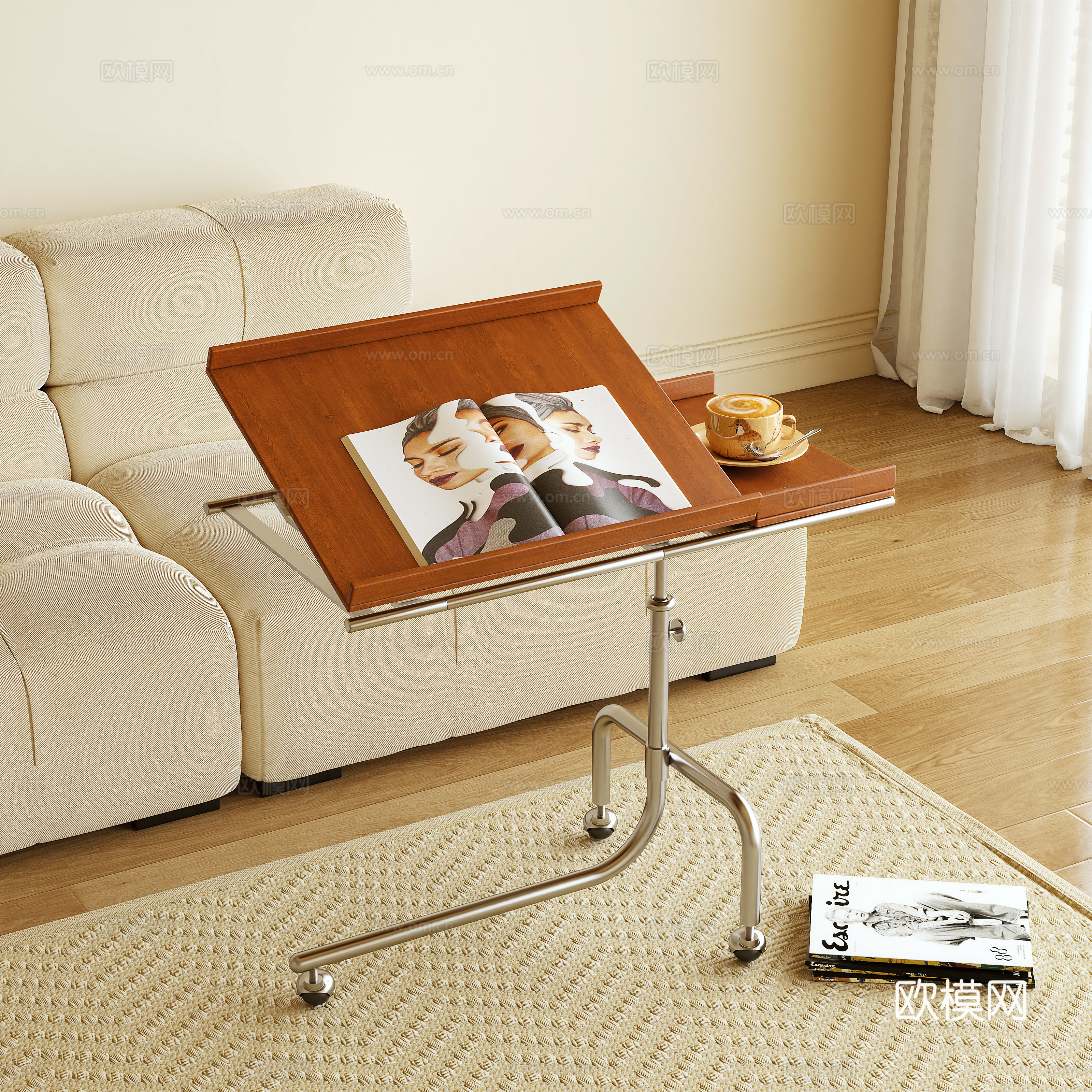 边几 小茶几 移动架 摆件3d模型下载