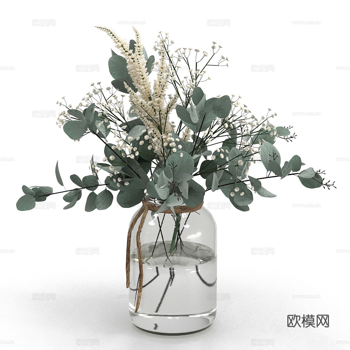 桉树花束3d模型下载