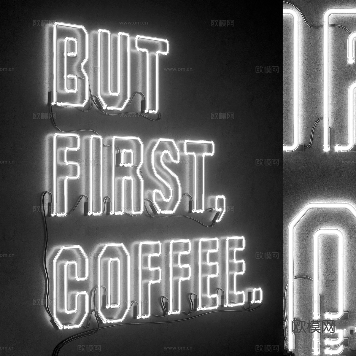 灯光模块套装36.霓虹灯3d模型下载