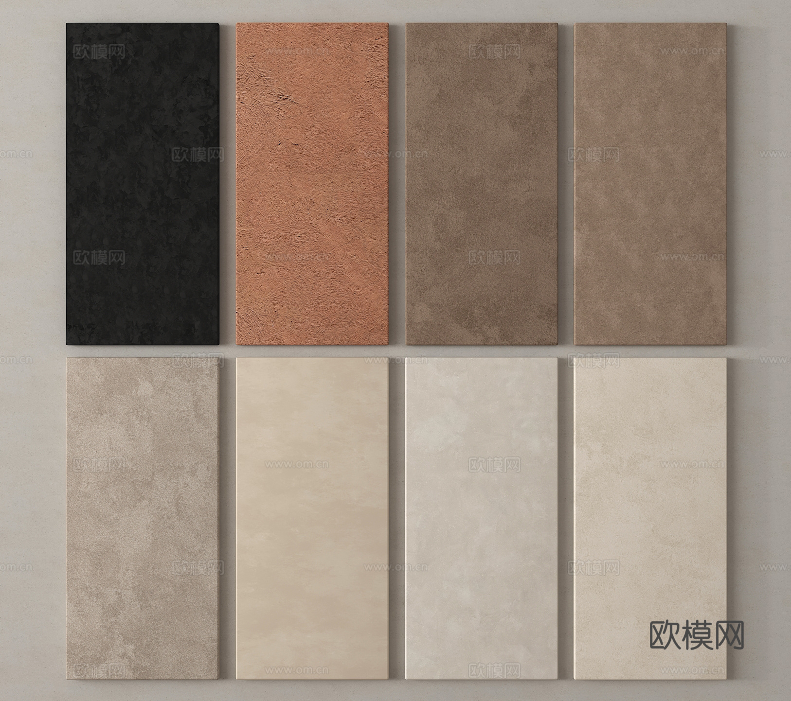 现代涂料 艺术漆 微水泥墙面 真石漆 肌理漆su模型