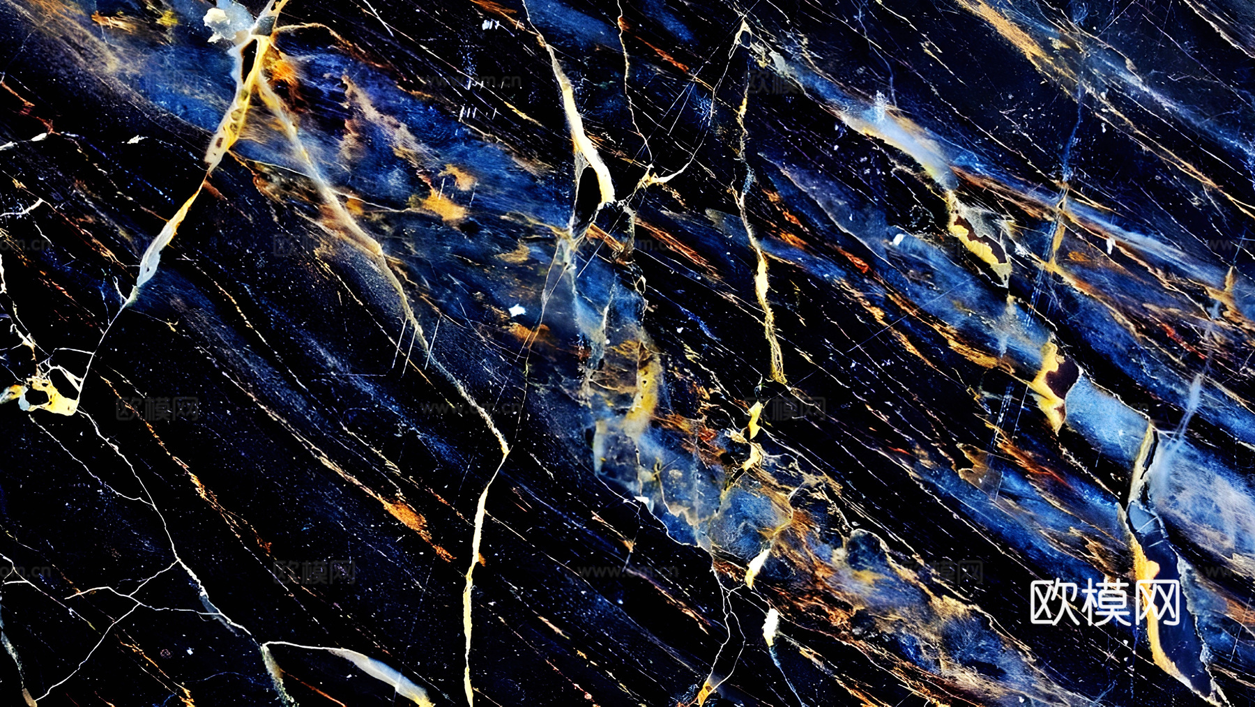 蓝金色轻奢大理石贴图