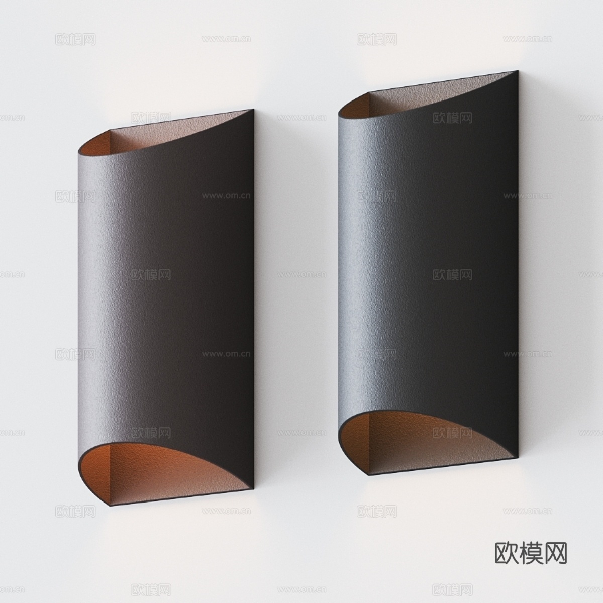 Kichler Wesley双灯LED户外壁灯3d模型下载