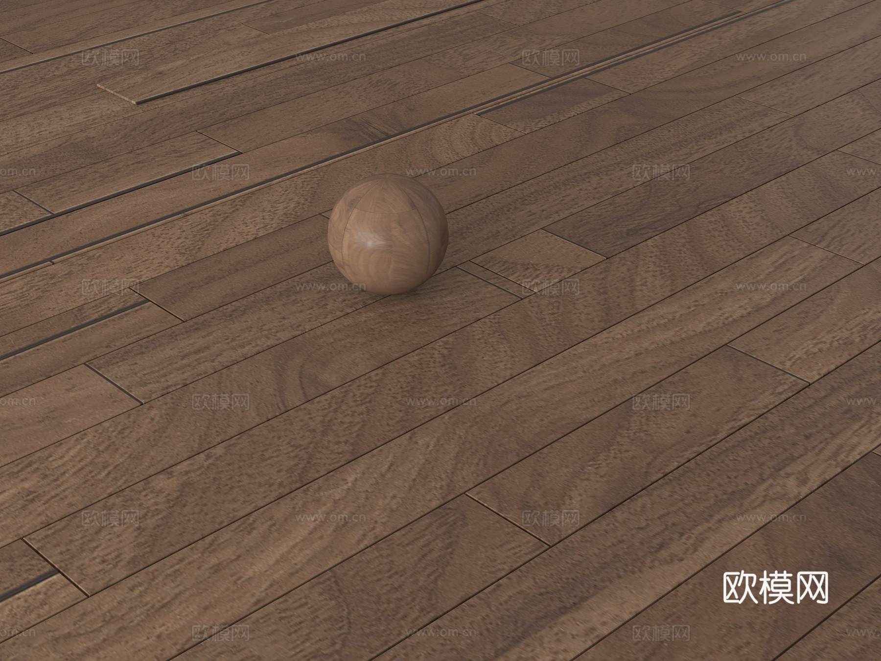 新中式实木地板 拼花木地板su模型