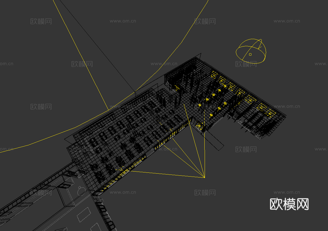 现代食堂 企业食堂 公共餐厅 员工餐厅饭堂 学校食堂厨房设备3d模型下载（渲染图5）