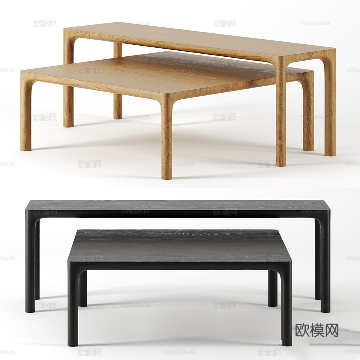 Nau设计的Molloy咖啡桌3d模型