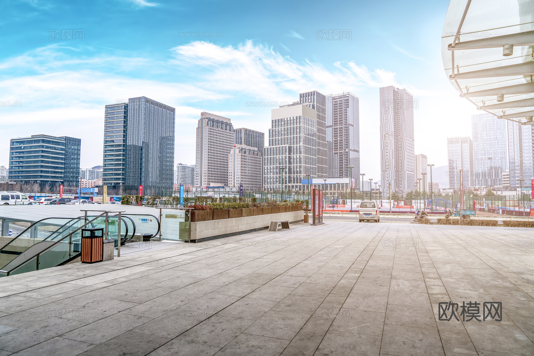 地铁出口建筑风景 外景 都市风情下载