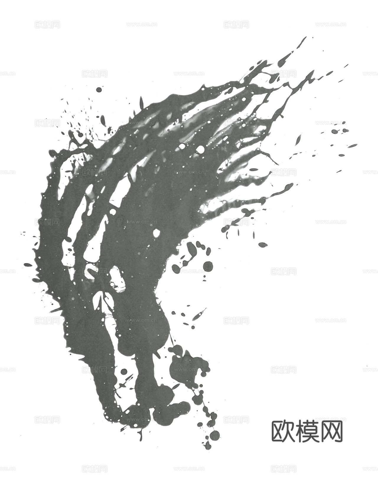 飞溅墨迹 水迹 泼墨 污迹 污渍 墨水涂鸦 抽象艺术画下载