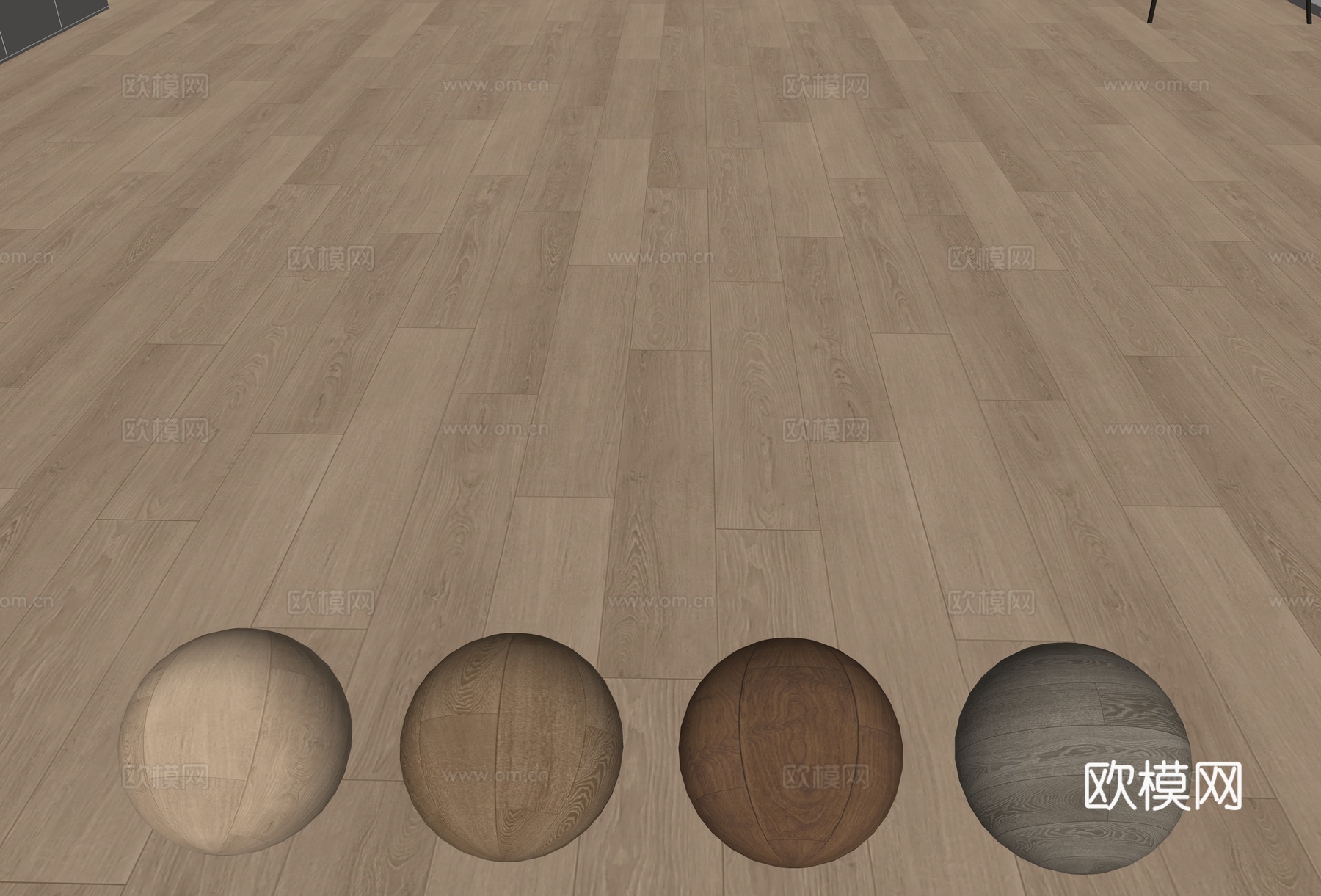 现代原木地板 工字铺木地板 奶油风木地板 橡木地板 栗色木地su模型