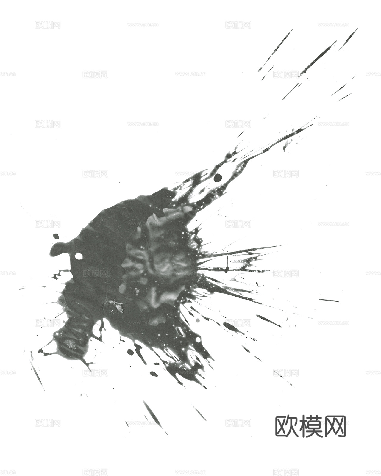 飞溅墨迹 水迹 泼墨 污迹 污渍 墨水涂鸦 抽象艺术画下载