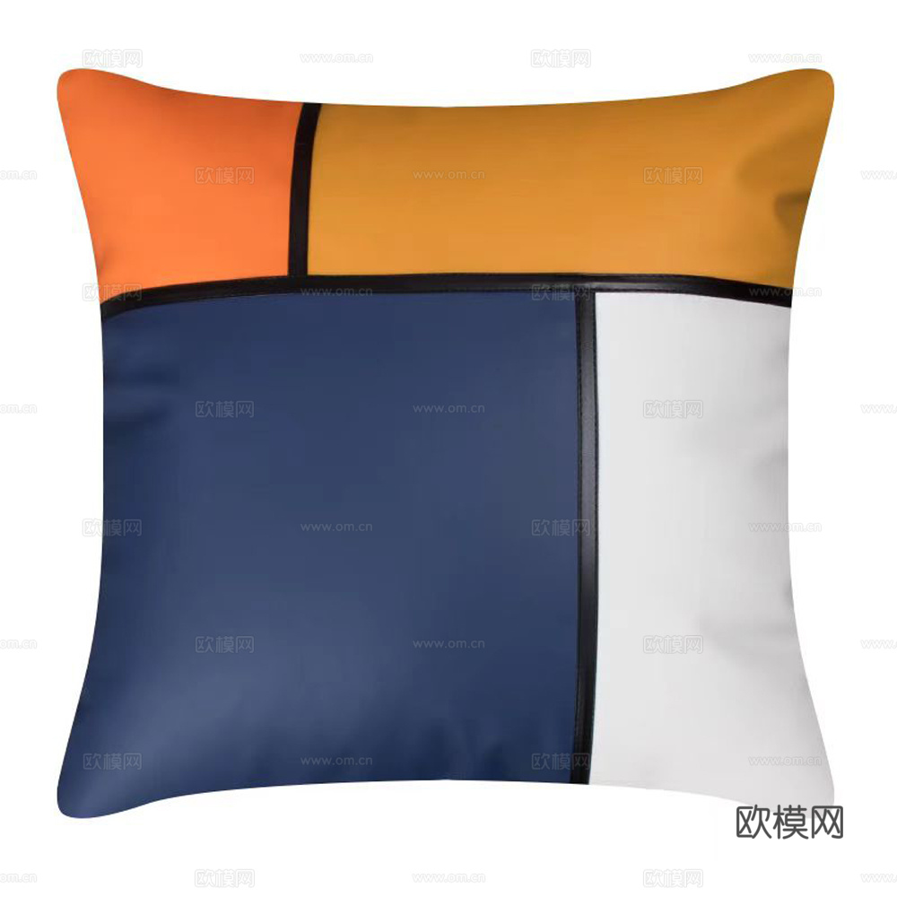 现代抱枕 枕头 印花抱枕 拼接抱枕