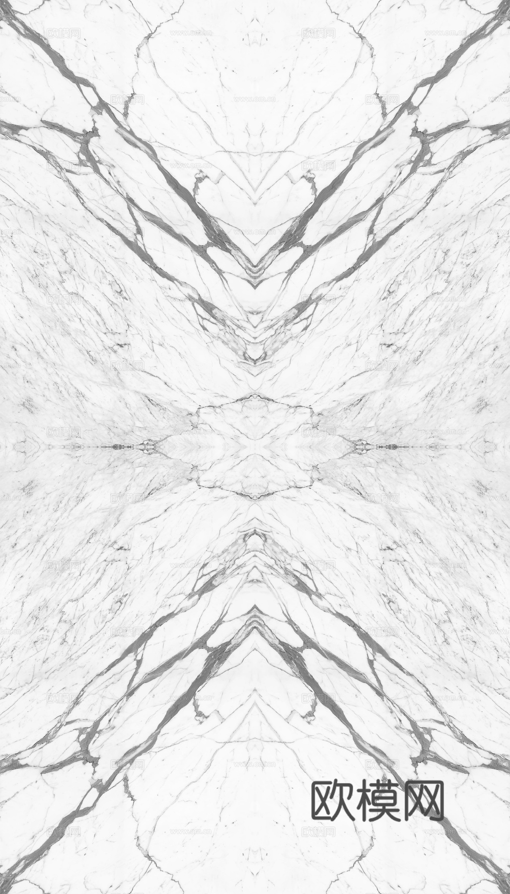 白色对称花纹大理石