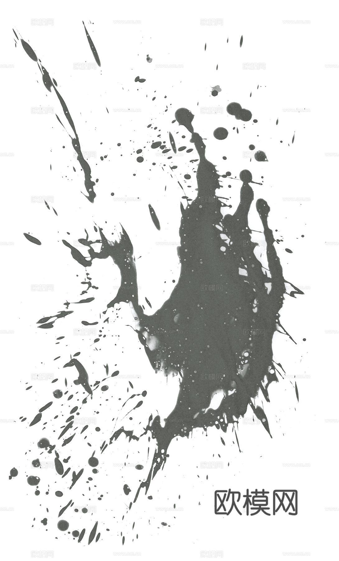 飞溅墨迹 水迹 泼墨 污迹 污渍 墨水涂鸦 抽象艺术画下载