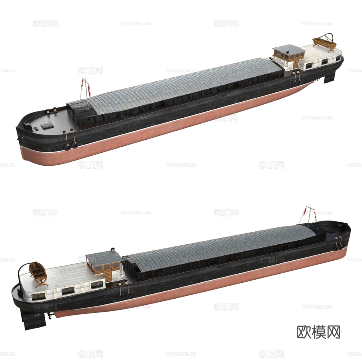 驳船3d模型