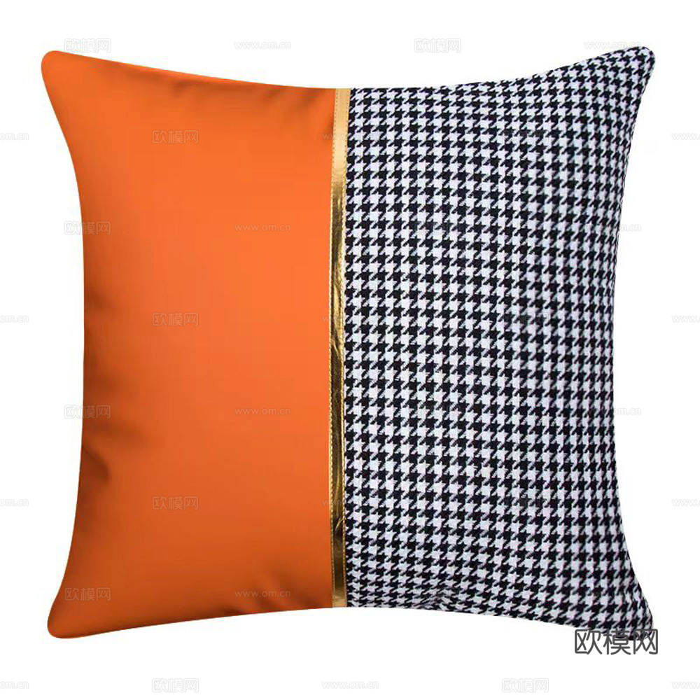 现代抱枕 枕头 印花抱枕 拼接抱枕