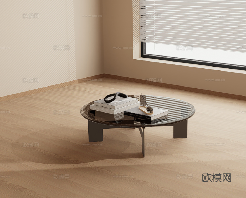 茶几su模型