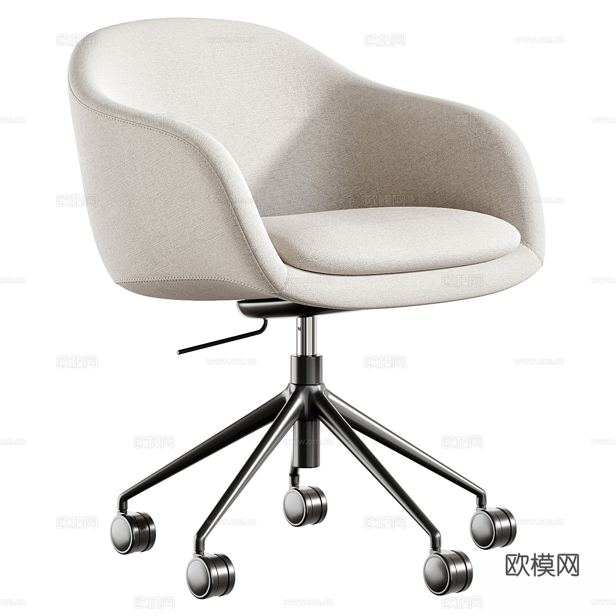 Fiber会议扶手椅3d模型下载