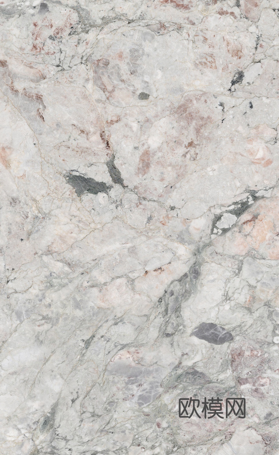 法式轻奢岩板四季粉贴图