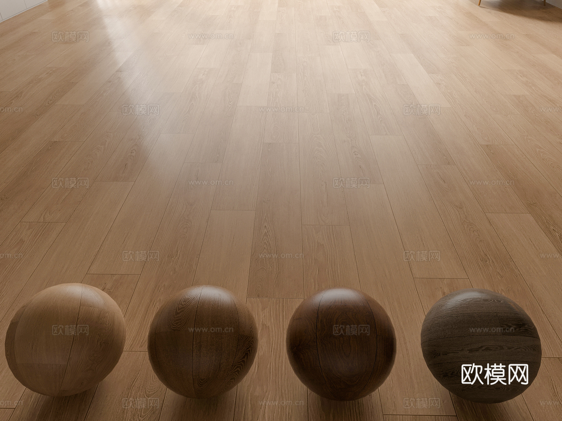 现代原木地板 工字铺木地板 奶油风木地板 橡木地板 栗色木地su模型