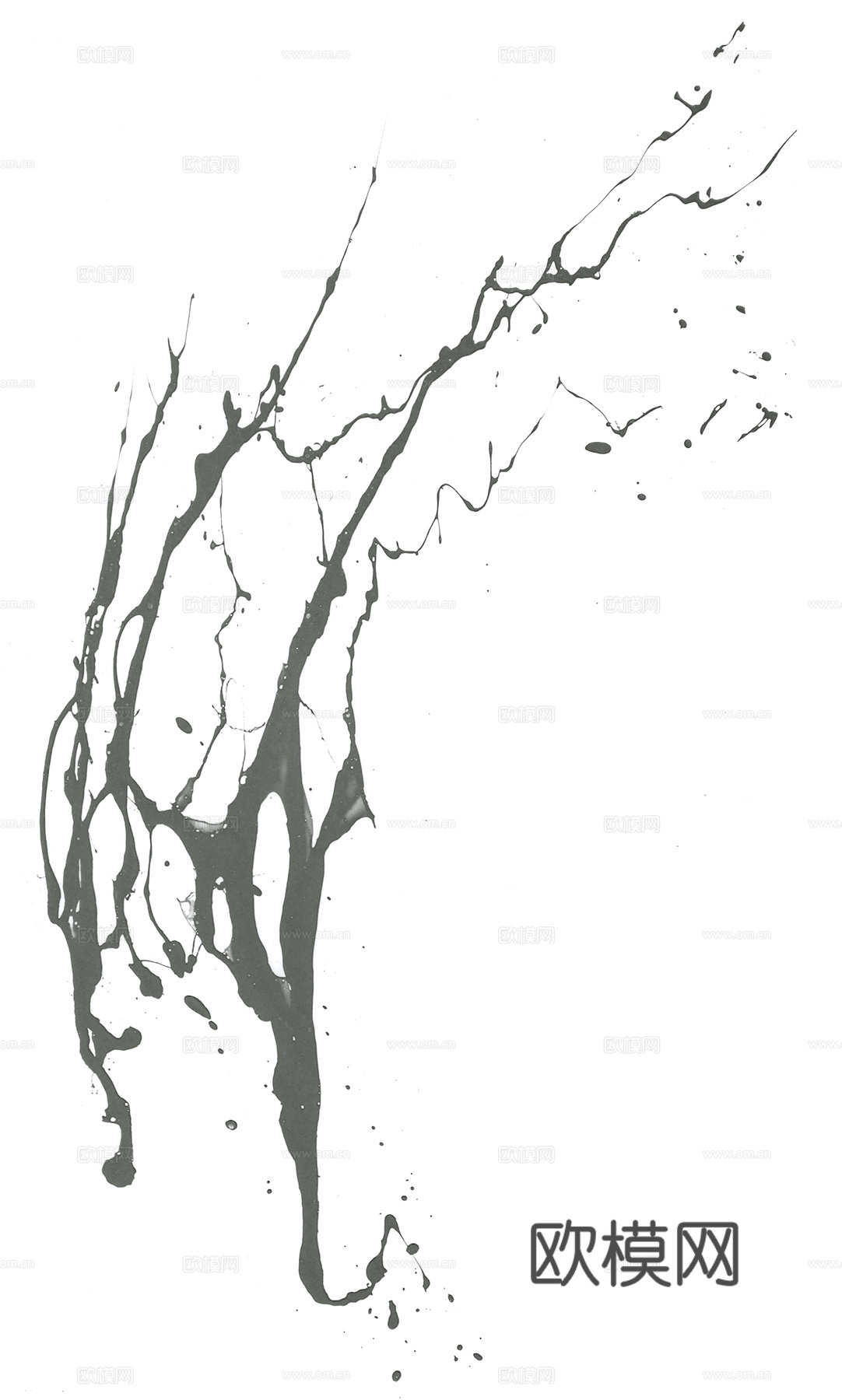 飞溅墨迹 水迹 污迹 污渍 墨水涂鸦 抽象艺术画