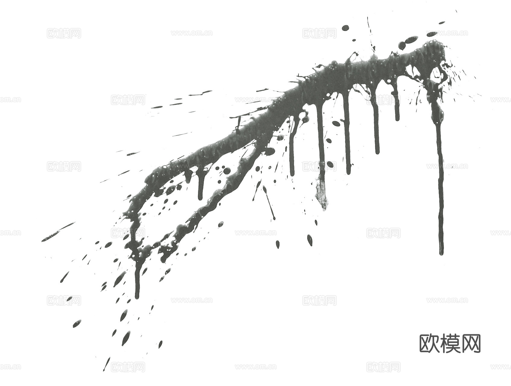 飞溅墨迹 水迹 泼墨 污迹 污渍 墨水涂鸦 抽象艺术画下载