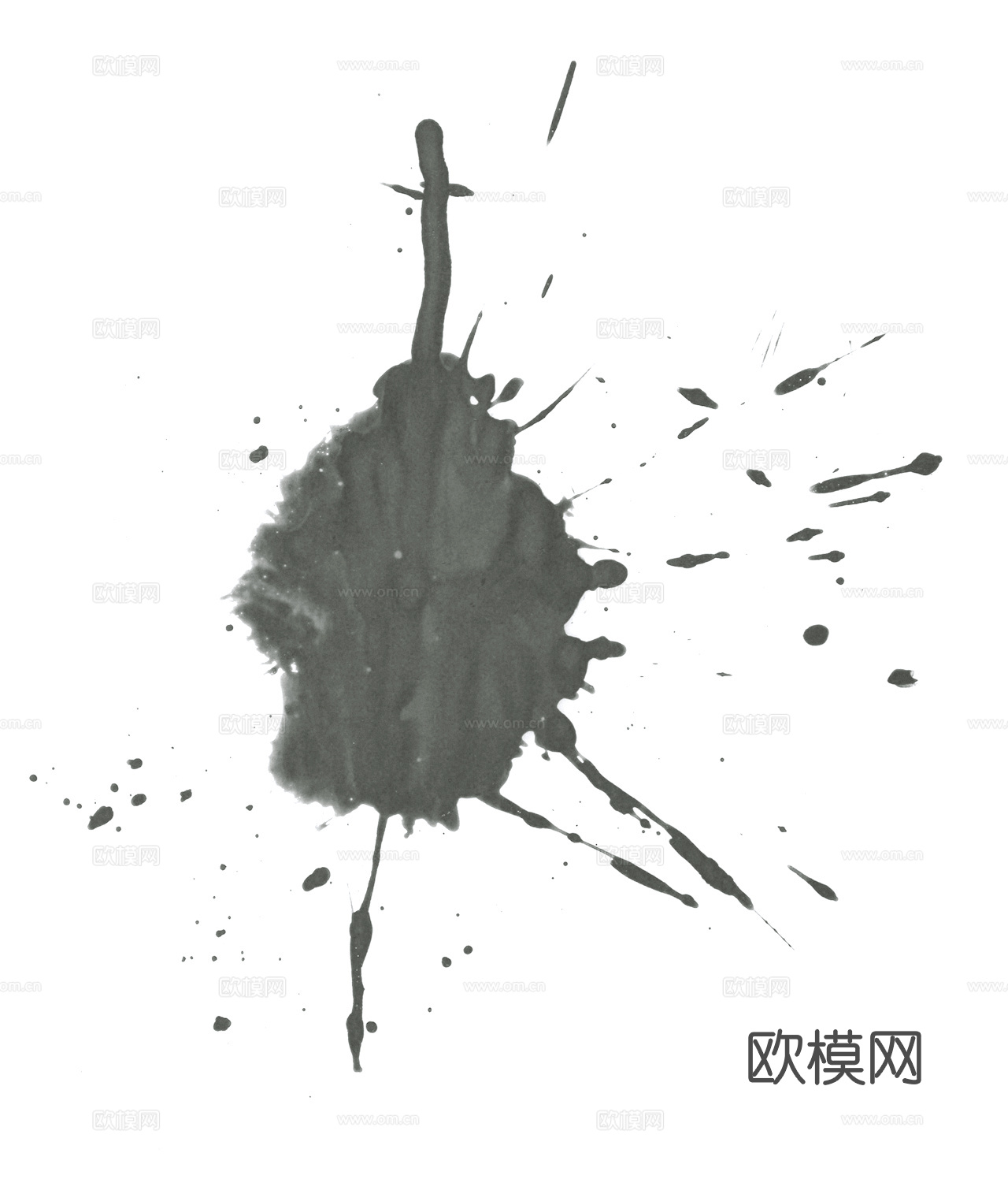 飞溅墨迹 水迹 泼墨 污迹 污渍 墨水涂鸦 抽象艺术画下载